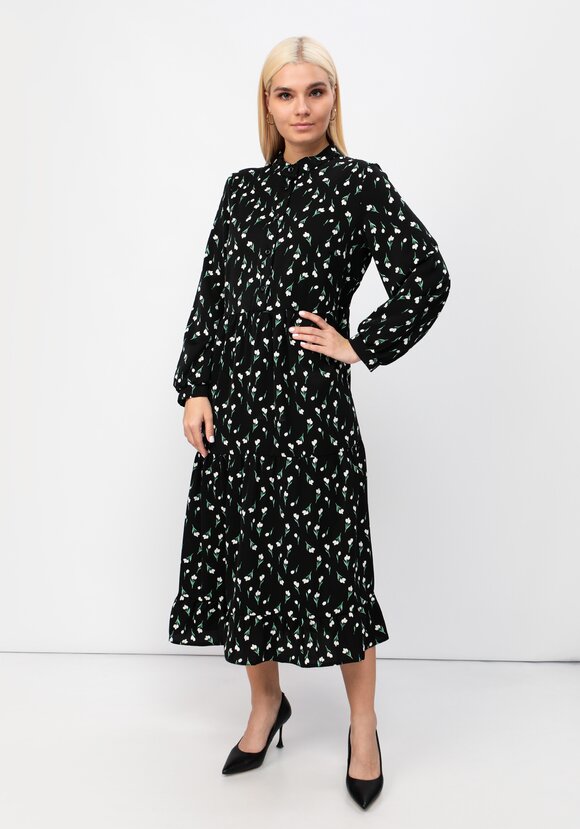 Платье отрезное свободного кроя шир.  580, рис. 8