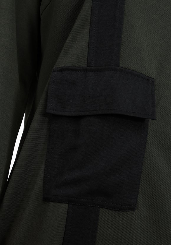 Платье однотонное с контрастной вставкой шир.  580, рис. 12