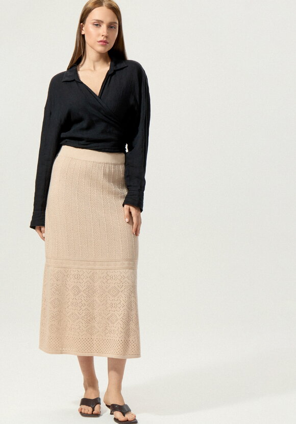 Юбка А-силуэта с каскадным рисунком шир.  580, рис. 7