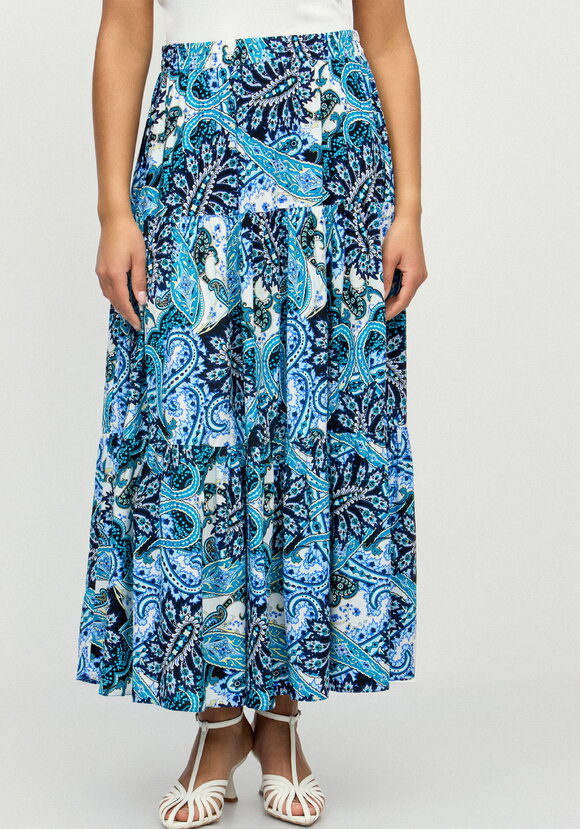 Юбка с воланами и принтом шир.  580, рис. 4