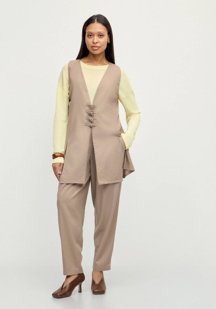 Жилет изо льна Медея шир.  750, рис. 9