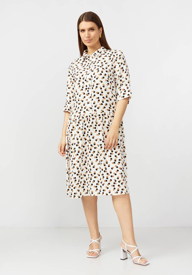 Платье А образное с принтом шир.  750, рис. 10