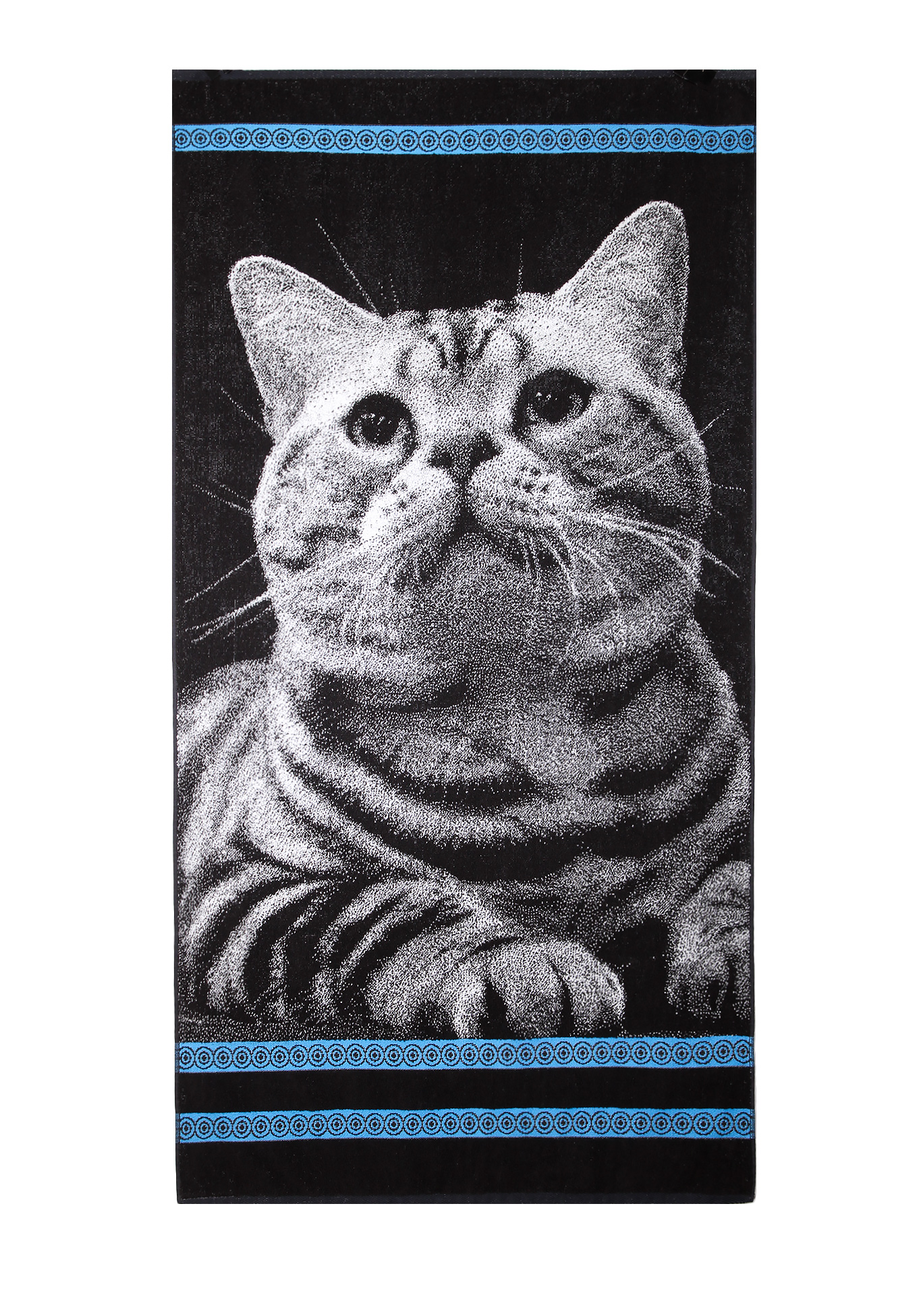 

Полотенце махровое "Котик", Черный