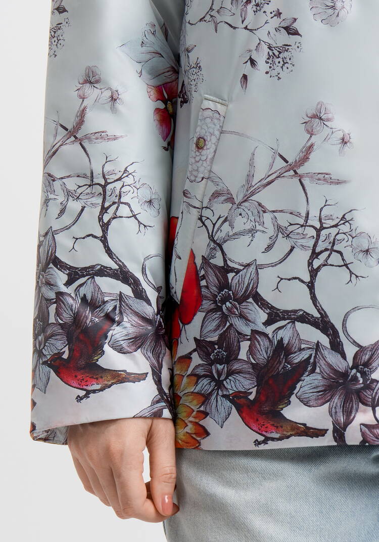 Куртка с цветочным принтом Агнесса шир.  750, рис. 18