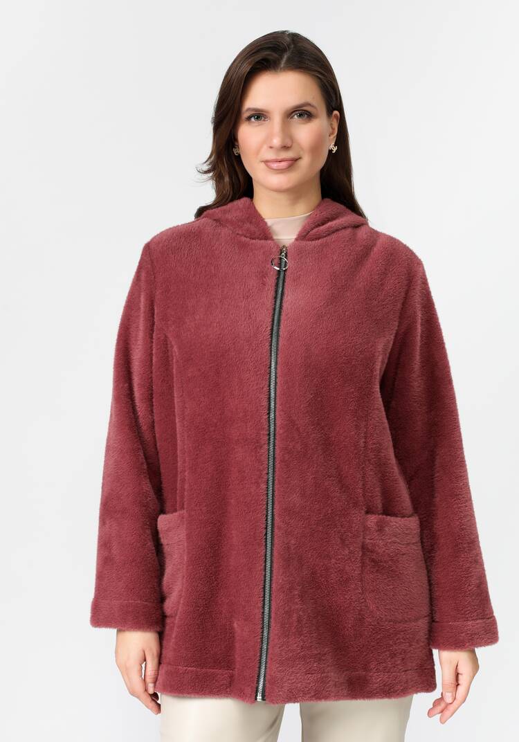 Толстовка плюшевая на молнии с капюшоном шир.  750, рис. 4