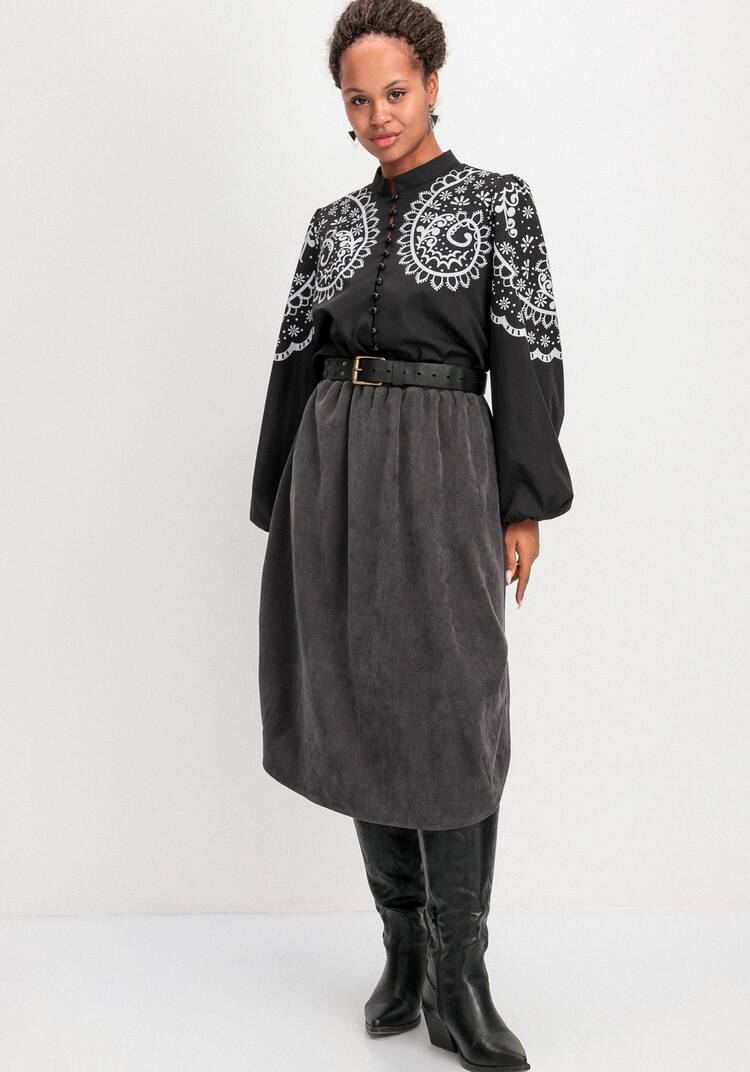 Юбка с разрезами по бокам шир.  750, рис. 15