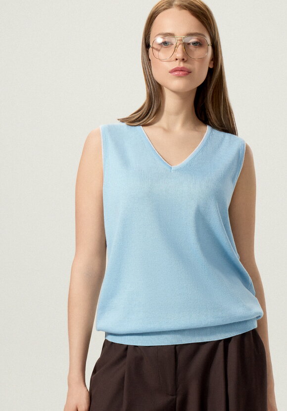 Топ с декором из метанити шир.  580, рис. 46