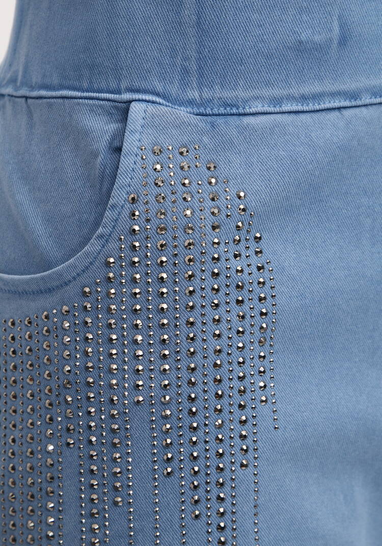 Брюки 7/8 со стразами шир.  750, рис. 23