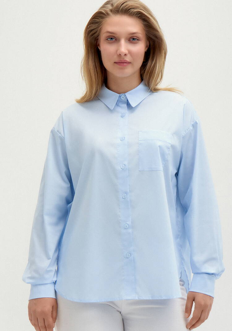 Рубашка оверсайз со спущенным плечом шир.  750, рис. 13