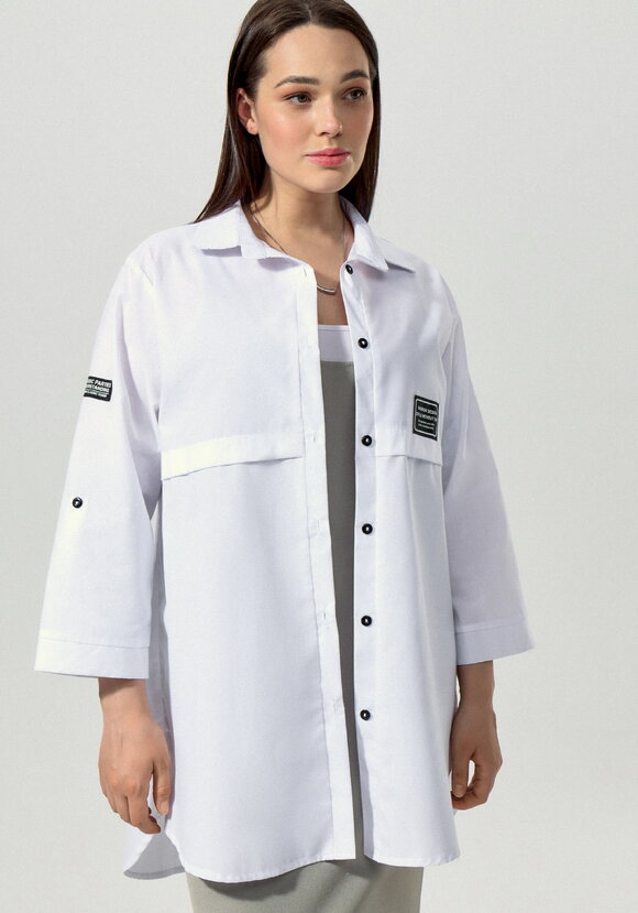 Рубашка с патами на рукаве Джоан шир.  580, рис. 4