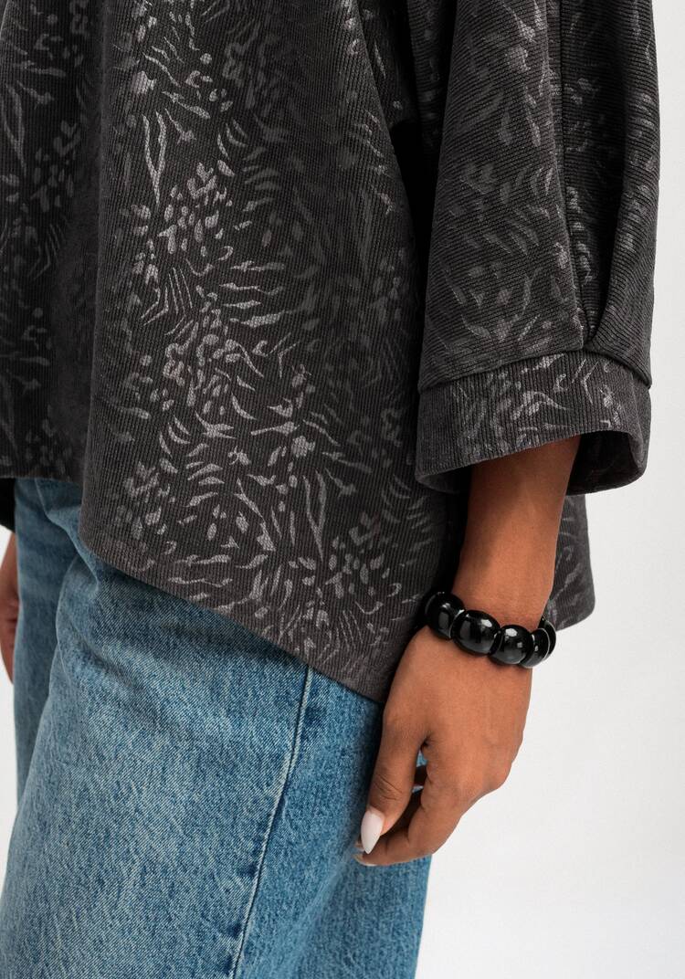 Блуза свободного кроя с рукавом 7/8 шир.  750, рис. 15