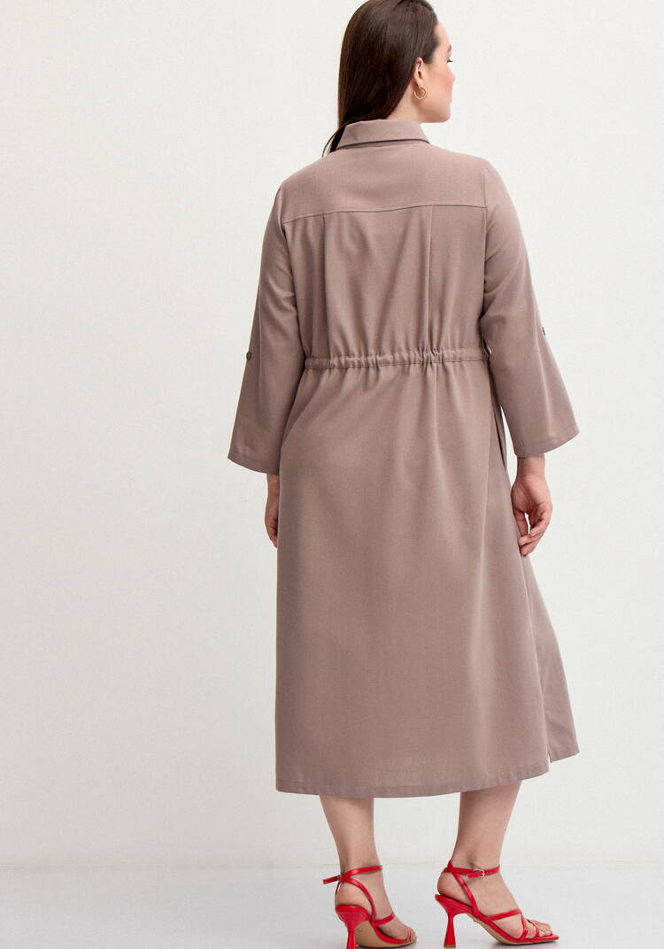 Платье-рубашка изо льна шир.  750, рис. 11