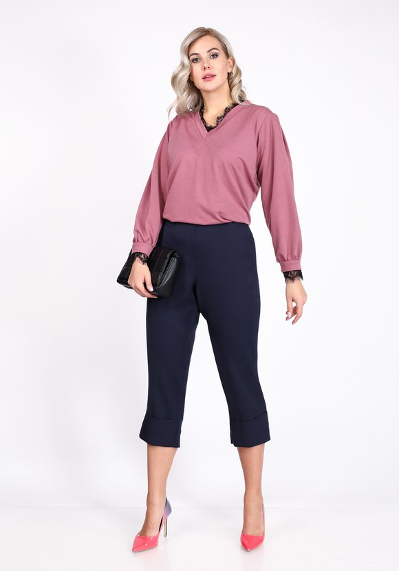 Джемпер с отделкой из кружева шир.  580, рис. 5