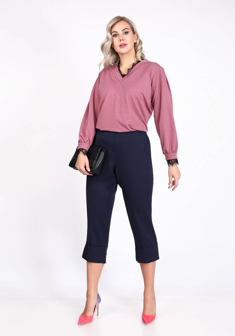 Джемпер с отделкой из кружева шир.  750, рис. 5