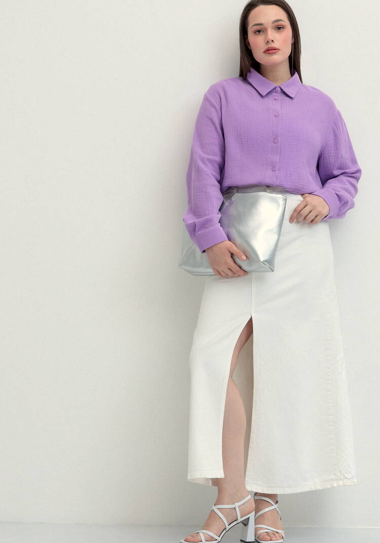 Рубашка муслиновая свободного кроя шир.  750, рис. 47