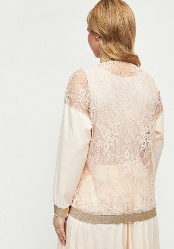 Бомбер трикотажный с ажурной спинкой шир.  580, рис. 11