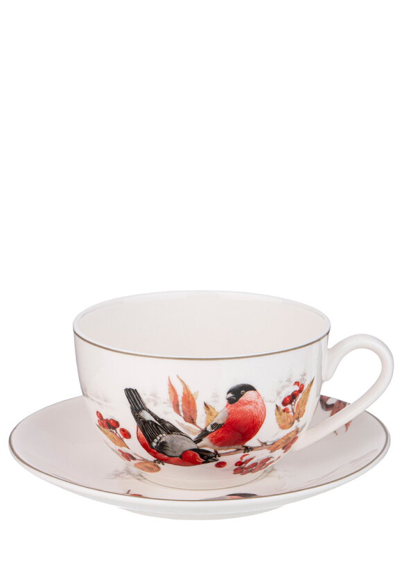 Чайный набор на 2 персоны Снегири шир.  580, рис. 3
