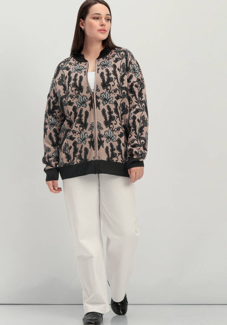 Бомбер с метанитью и цветочным орнаментом шир.  750, рис. 9