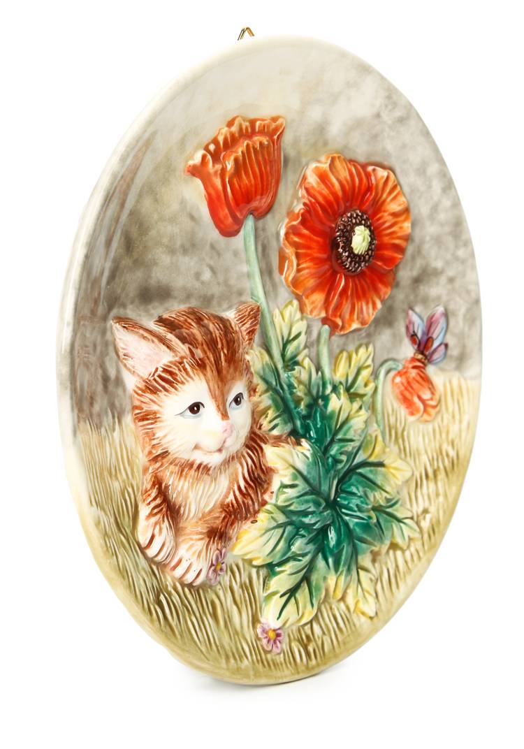 Тарелка настенная Котики шир.  750, рис. 4