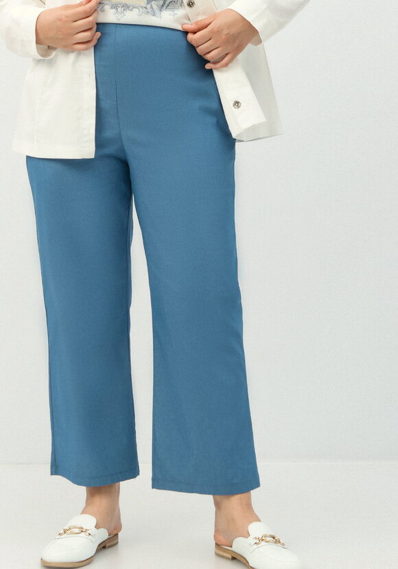 Брюки прямого кроя хлопковые шир.  580, рис. 2