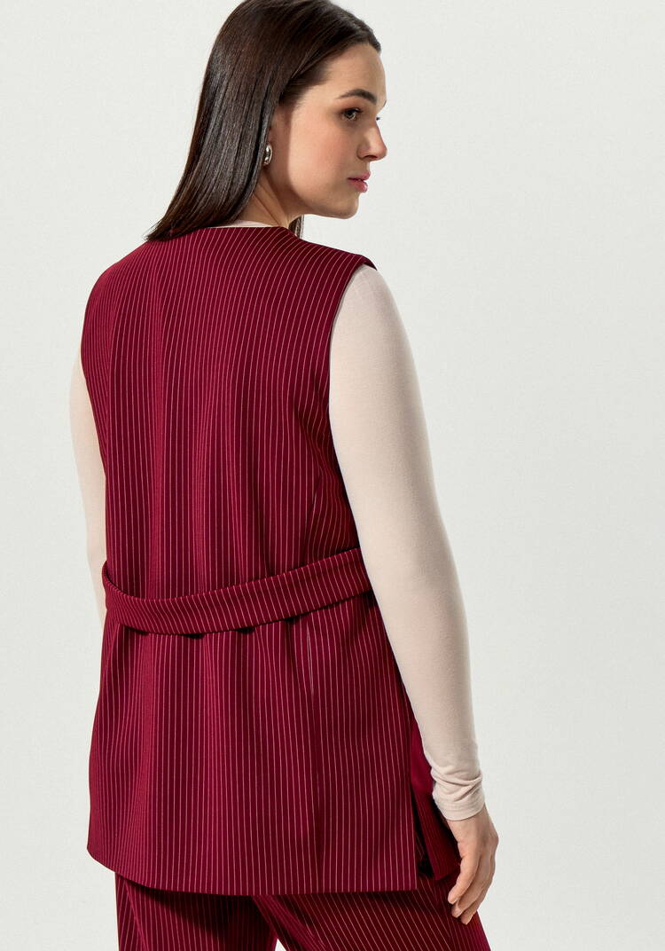 Жилет в полоску на пуговицах шир.  750, рис. 8