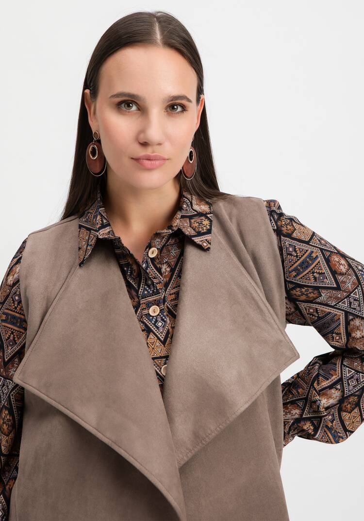 Жилет оверсайз с воротом апаш шир.  750, рис. 26