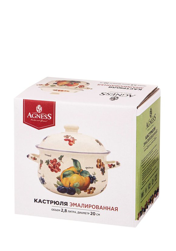 Кастрюля эмалированная Пленительная роза шир.  580, рис. 12