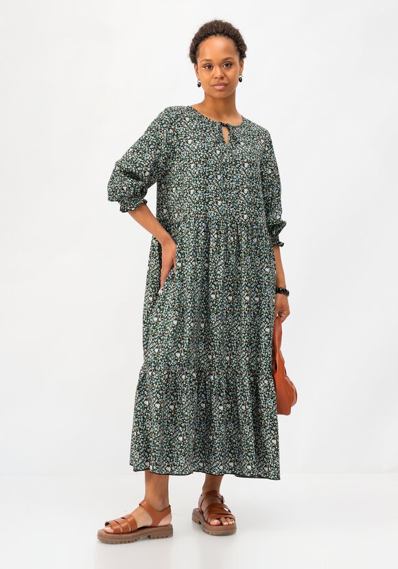 Платье с ярусами из штапеля шир.  580, рис. 16