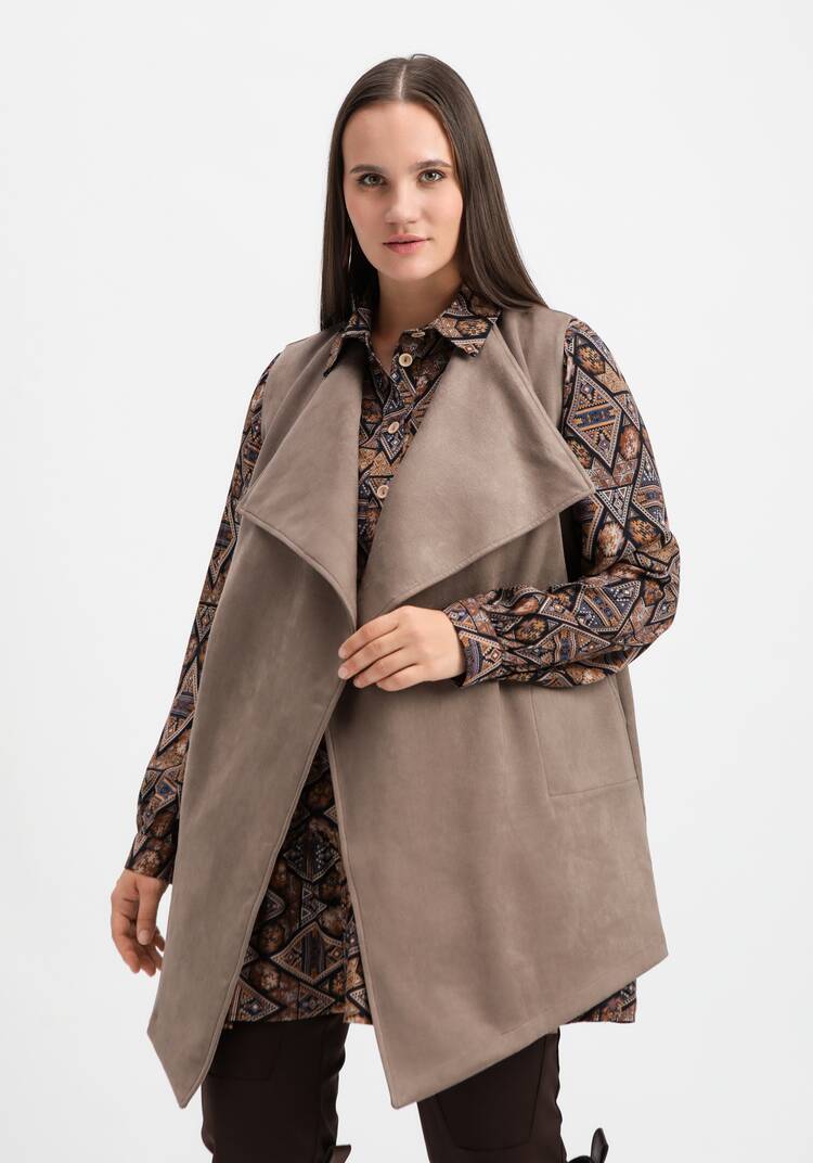 Жилет оверсайз с воротом апаш шир.  750, рис. 20