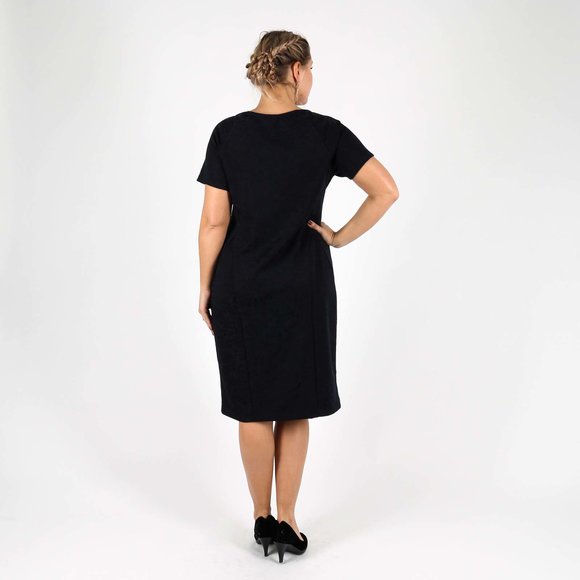 Платье-миди с коротким рукавом шир.  580, рис. 4