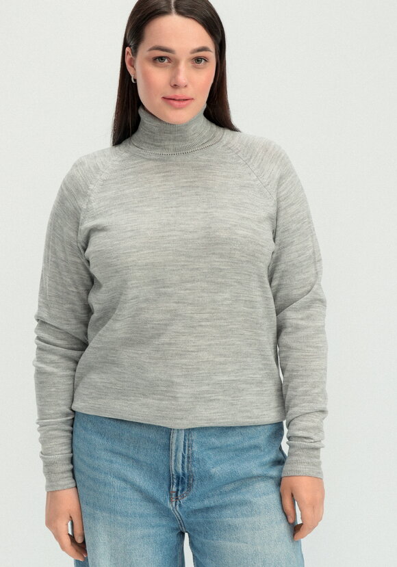 Джемпер прямого силуэта с высоким воротом шир.  580, рис. 48