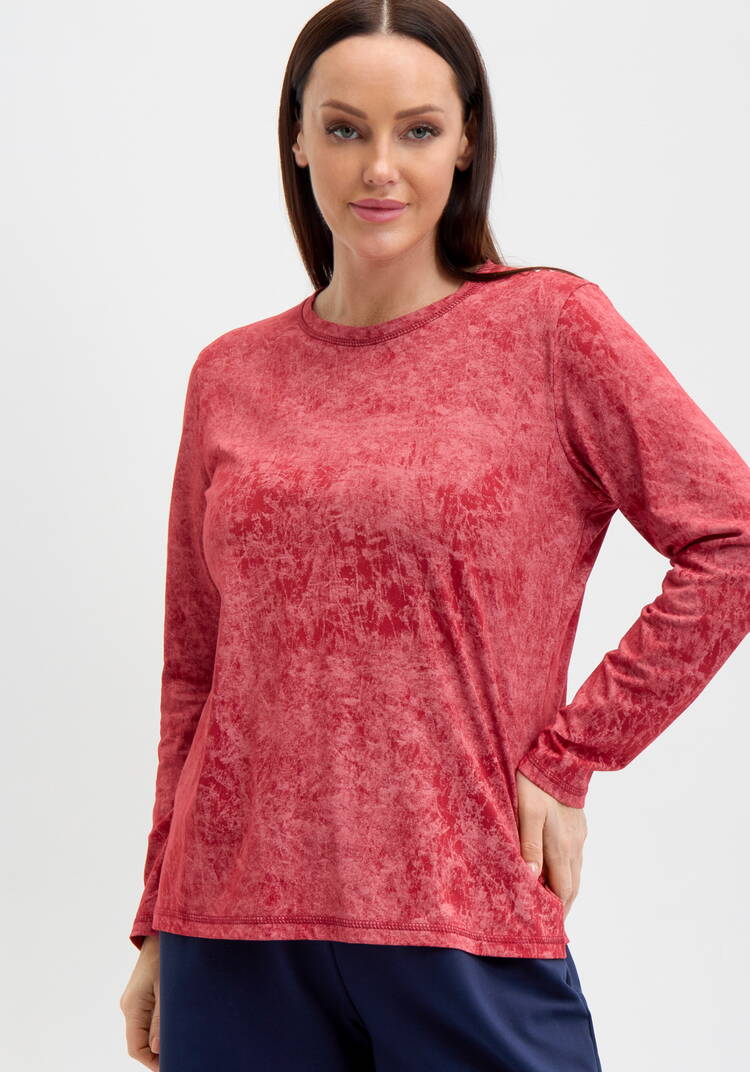 Лонгслив с принтом на горловине спинки шир.  750, рис. 7