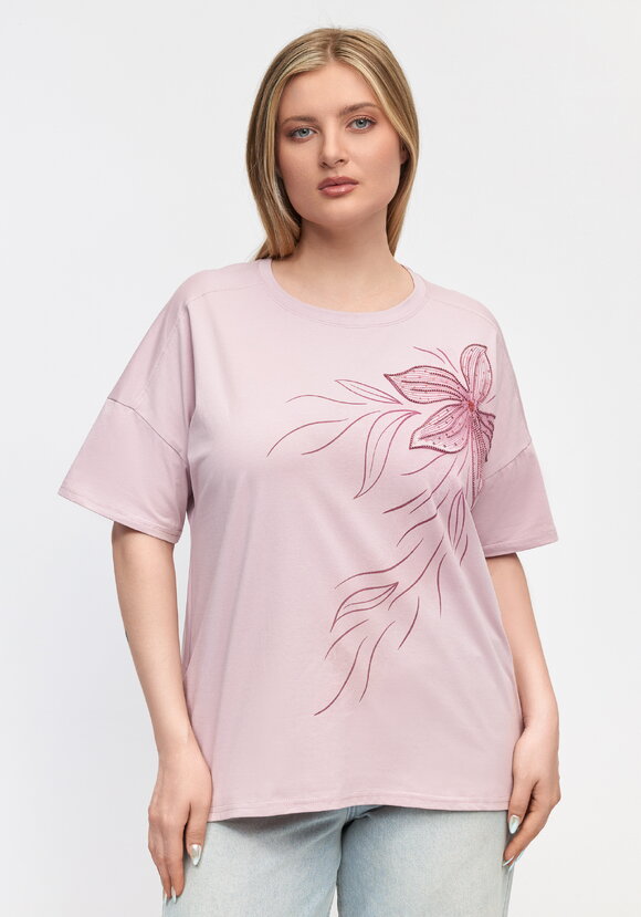 Футболка Нежный цветок шир.  580, рис. 14