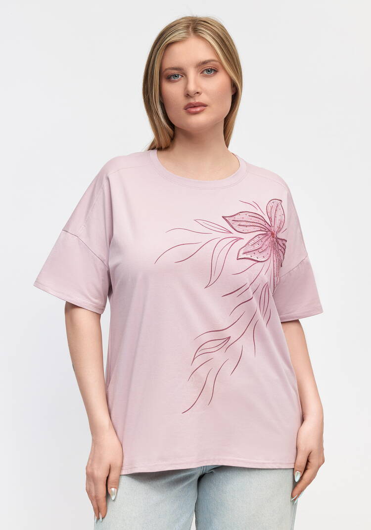 Футболка Нежный цветок шир.  750, рис. 14