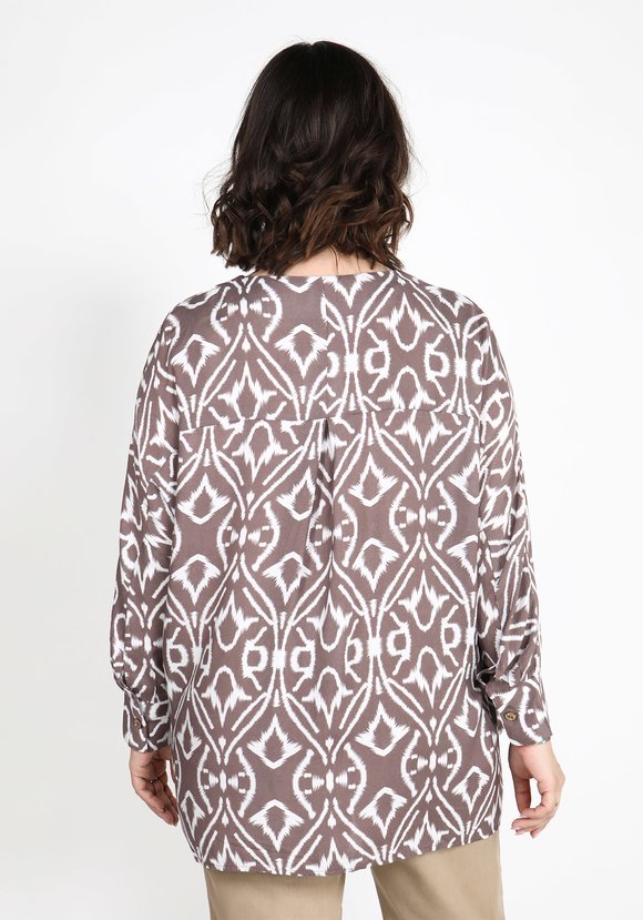 Туника с этническим принтом шир.  580, рис. 3