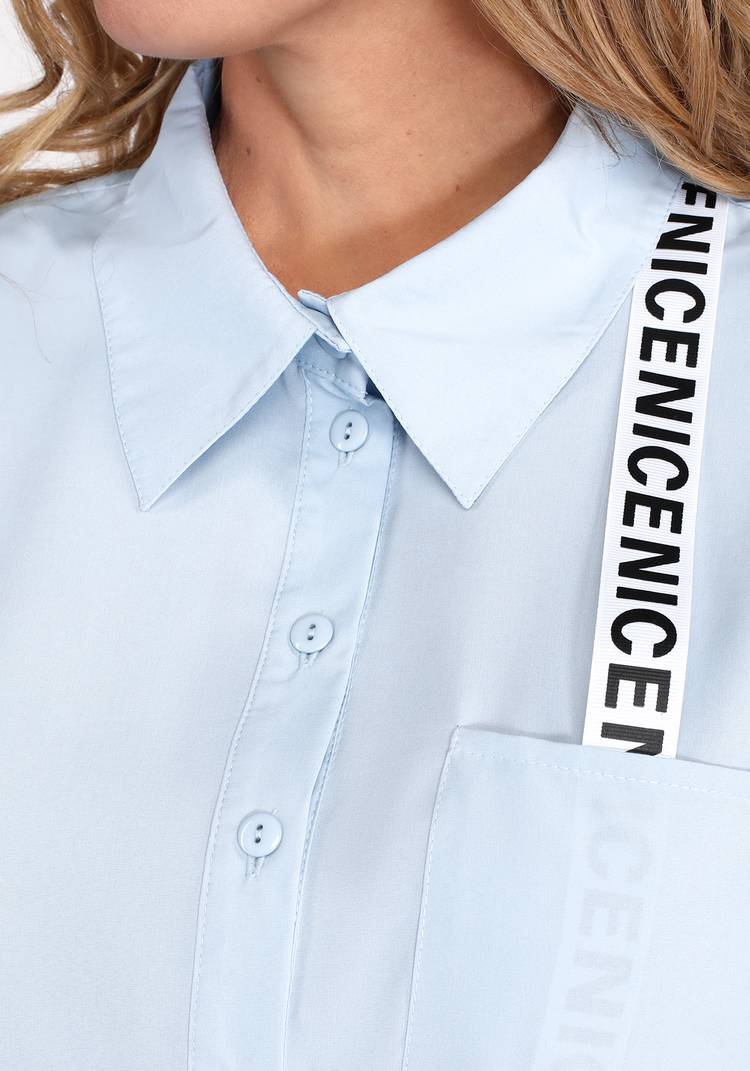 Блуза из вискозы с декоративной отделкой шир.  750, рис. 12