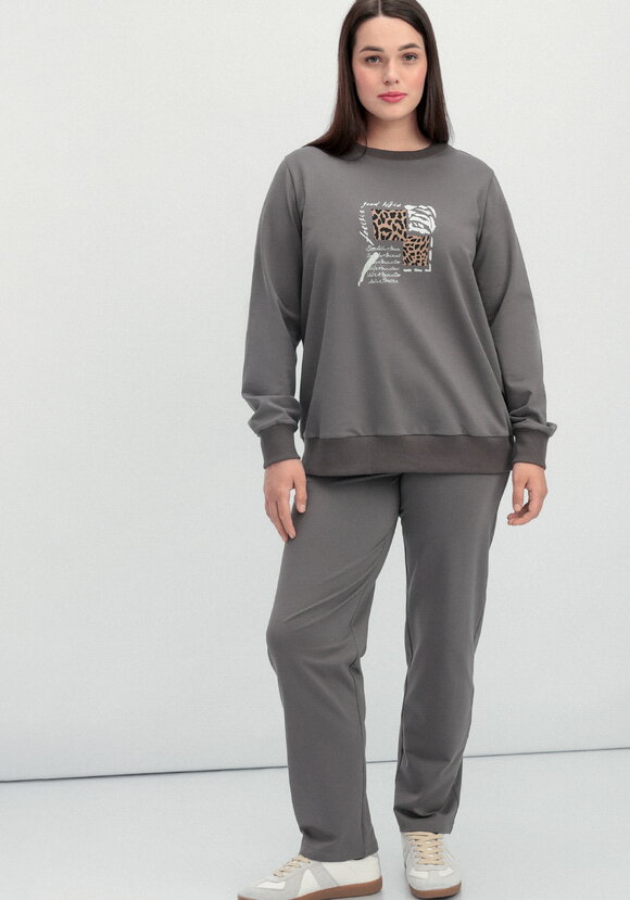 Комплект (брюки и свитшот с принтом) шир.  580, рис. 47