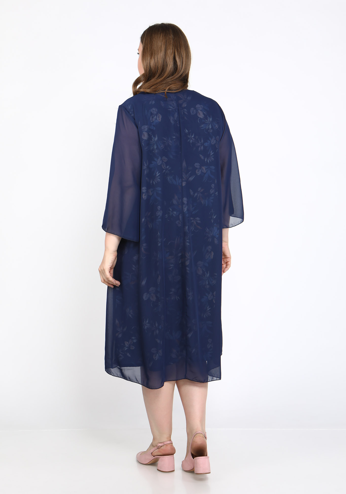 Платье "Трепетная встреча" Bianka Modeno, размер 48, цвет синий - фото 2