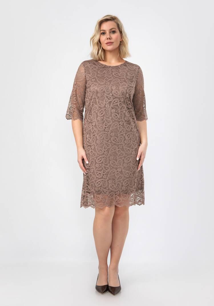 Платье из эластичного гипюра шир.  750, рис. 26