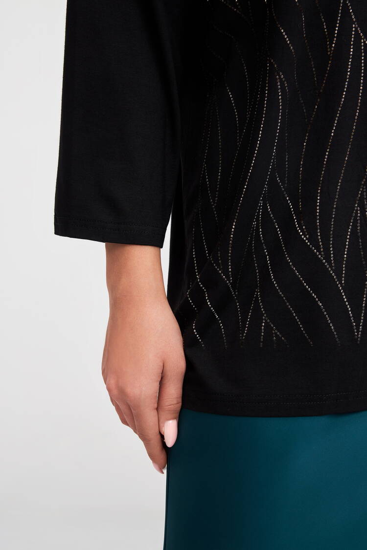 Блуза Изящные линии шир.  750, рис. 6