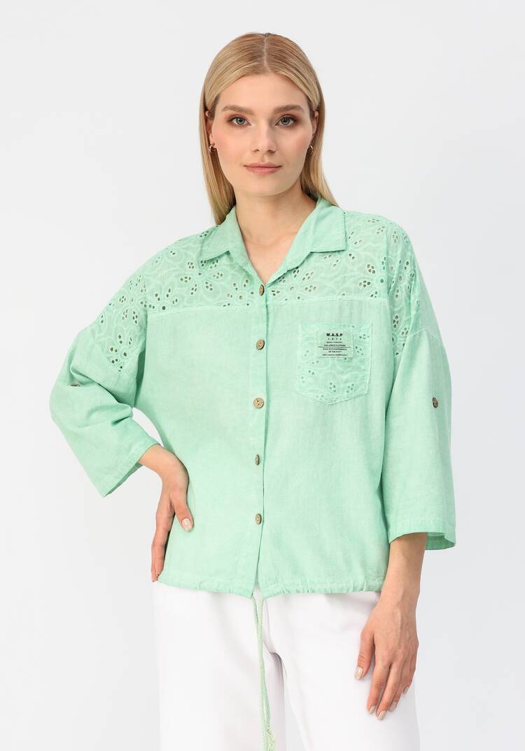 Рубашка с отложным воротником шир.  750, рис. 6