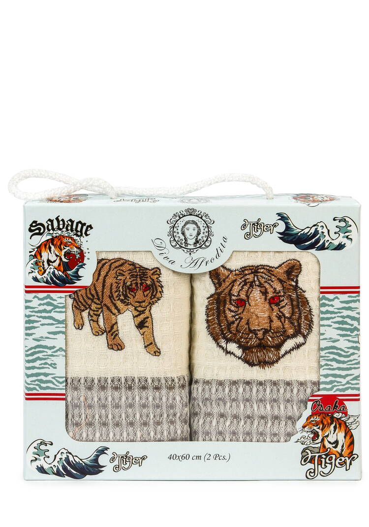 Набор вафельных салфеток Тигр, 2 шт. шир.  750, рис. 1