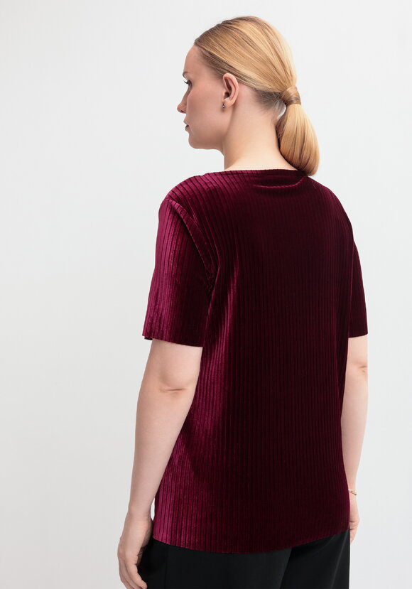 Блуза из плиссированного бархата шир.  580, рис. 3