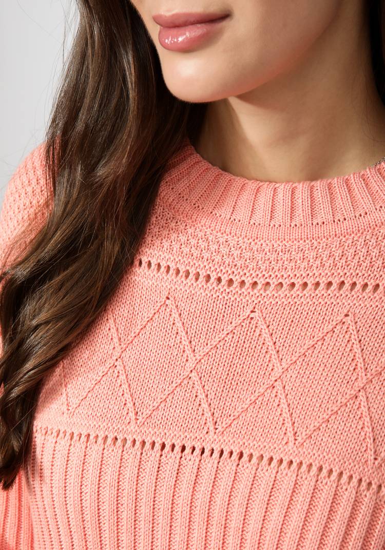 Джемпер женский со структурной вязкой шир.  750, рис. 12