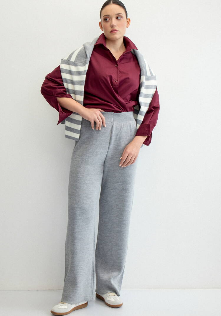 Брюки свободного кроя палаццо шир.  750, рис. 17