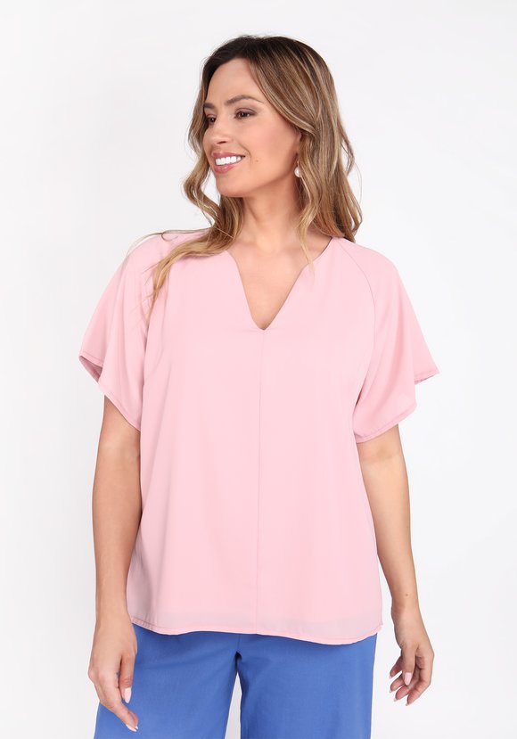 Блуза с прозрачным рукавом шир.  580, рис. 6