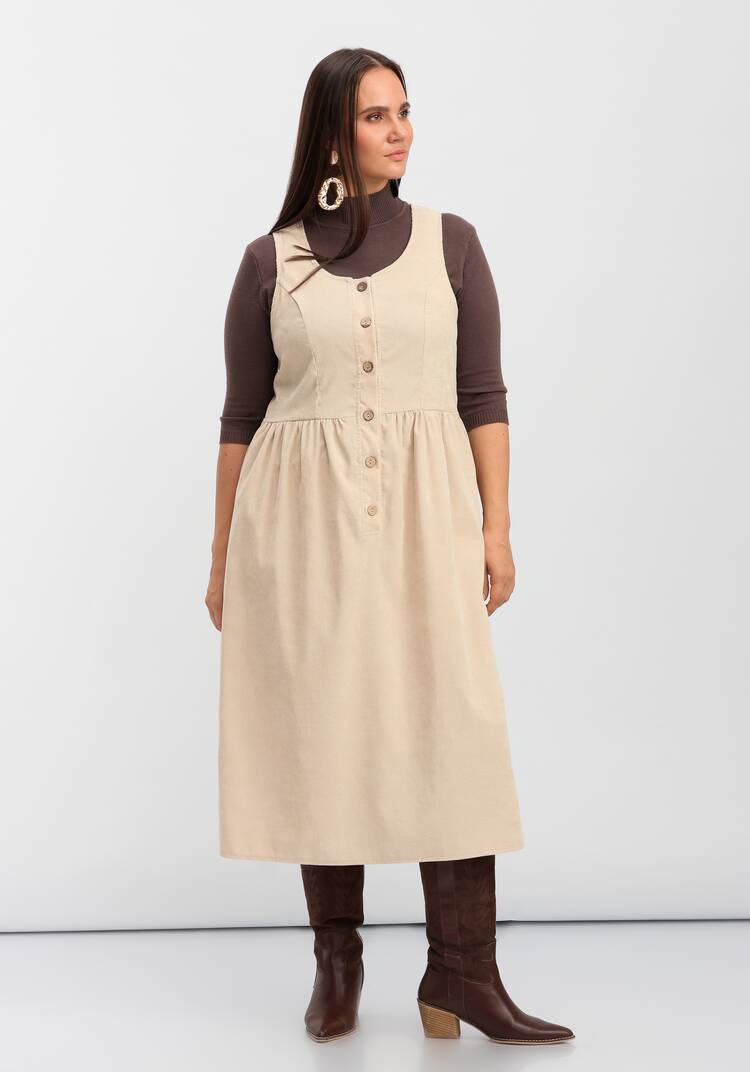 Сарафан из вельвета на пуговицах шир.  750, рис. 9