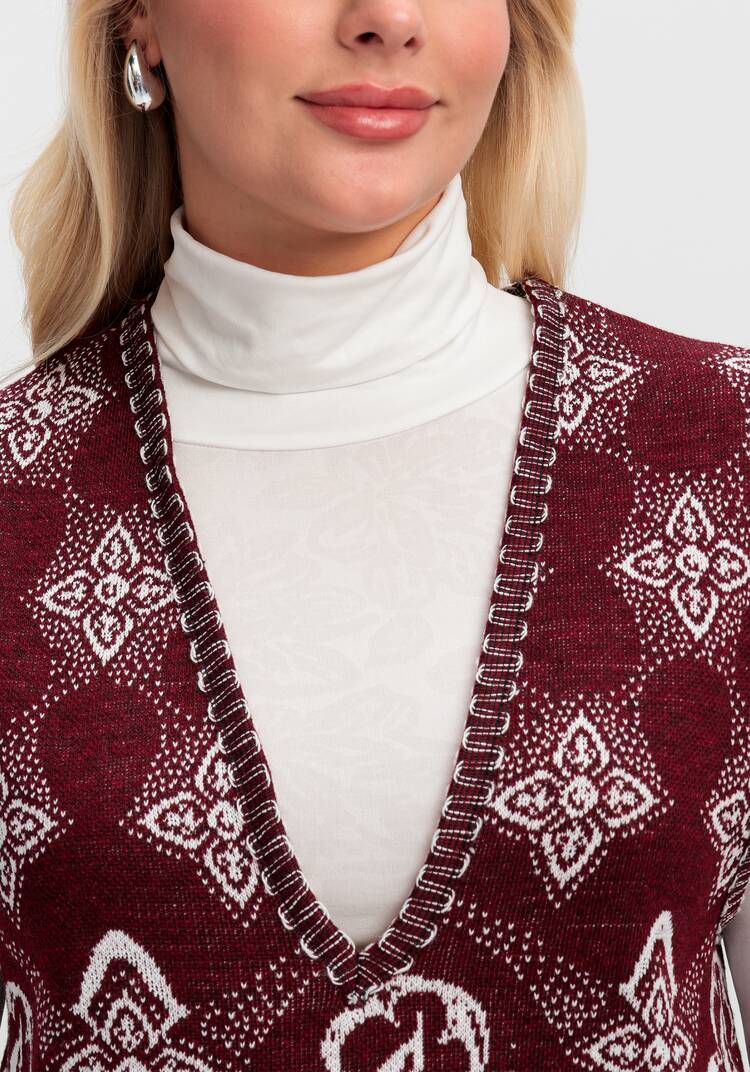 Жилет из шерсти Ласковое тепло шир.  750, рис. 26