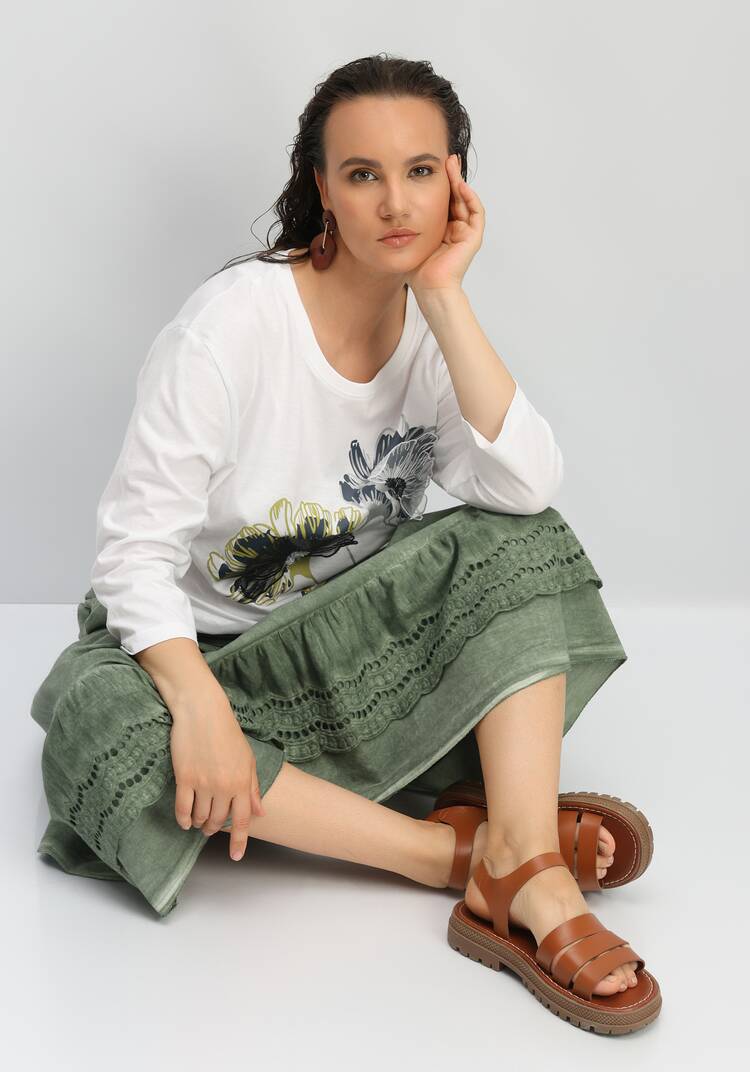 Лонгслив с цветами 3D шир.  750, рис. 8