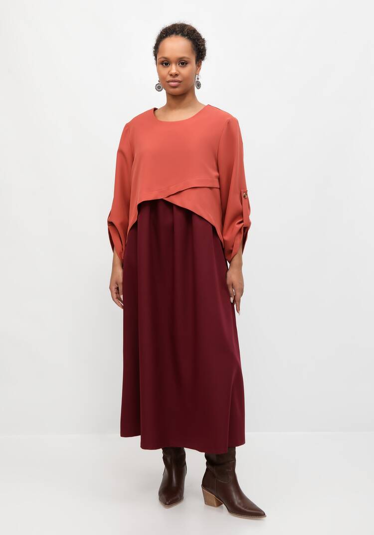 Платье с отрезной кокеткой по талии шир.  750, рис. 12